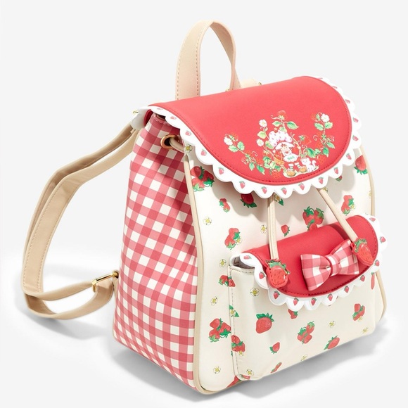 ❗️SOLD❗️NWT Strawberry Shortcake Gingham Mini Backpack - Picture 3 of 9